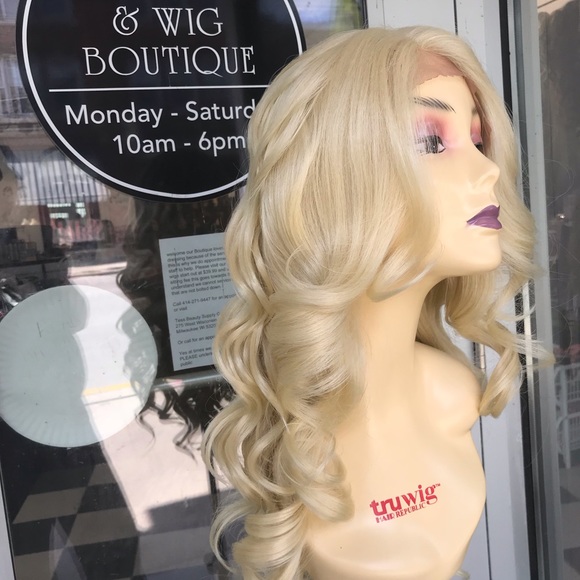 Wig Long Blonde 613 Romance Curl Lacefront Wig main image 7